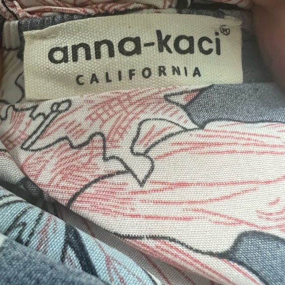 Anna-Kaci Navy Floral Off Shoulder Maxi‎ Dress Size small - Picture 4 of 6